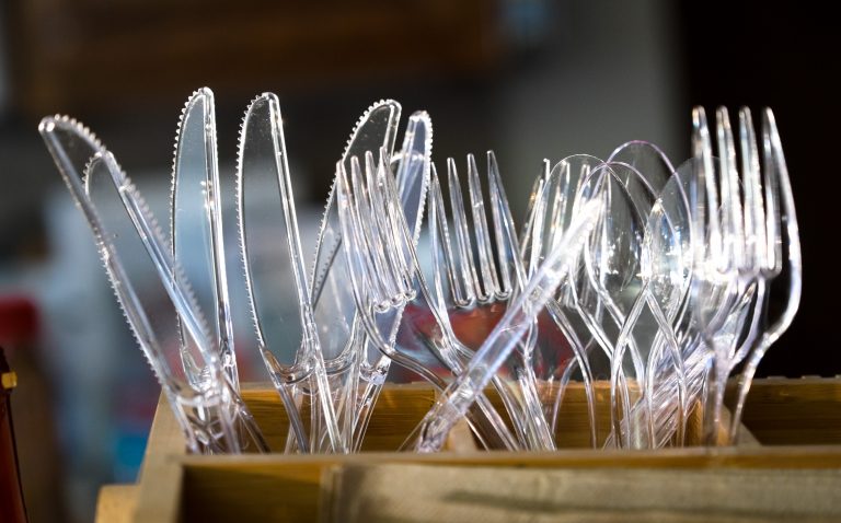 Single use plastic utensils